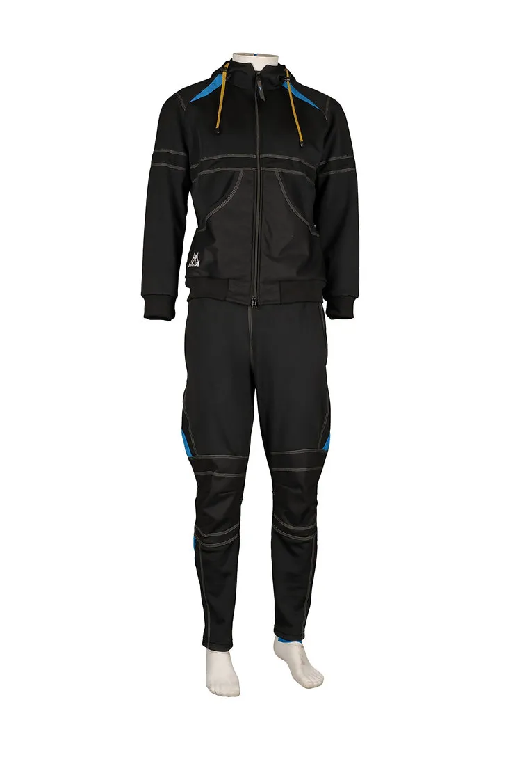 Tuta unisex con felpa con cappuccio e pantalone 